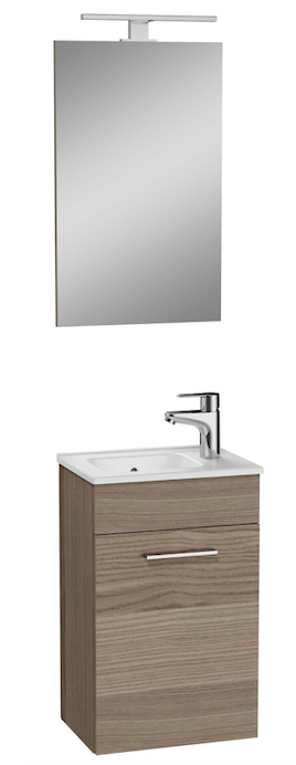 Vitra Meuble pour salle de bain avec miroir lavabo et éclairage Led Vitra Mia 39x61x28 cm, cordoba (MIASET40C)