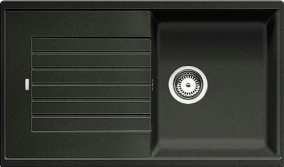 Blanco ZIA 5 S - évier en composite de granit SILGRANIT PuraDur avec égouttoir, couleur anthracite (520511)