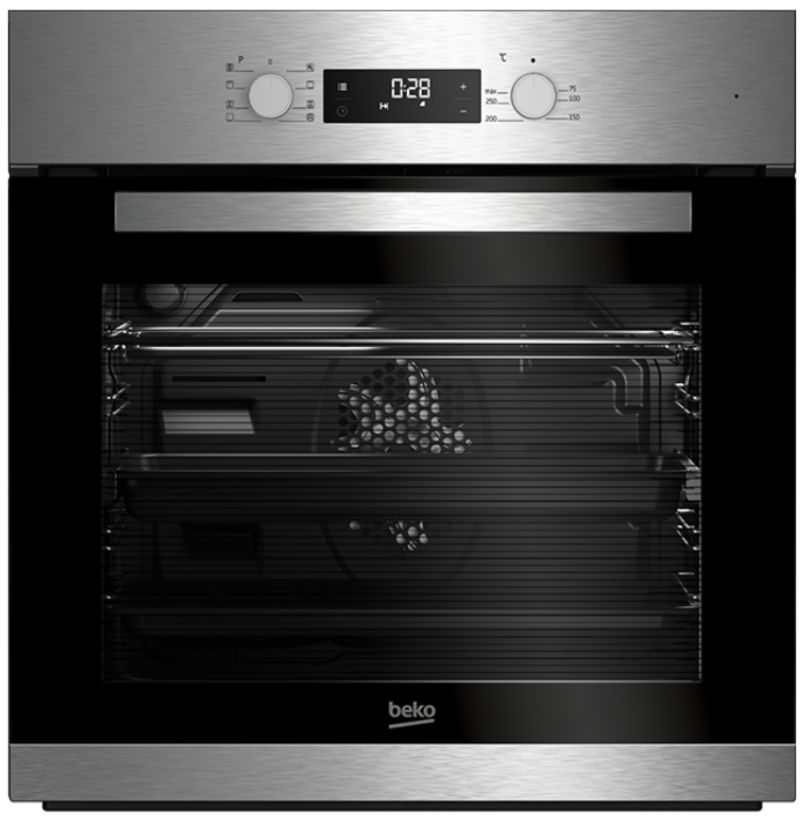 Beko Four encastrable avec affichage numérique + fonction ECO, classe A avec 8 programmes (BIM22300X)
