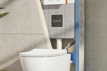 Chasse d'eau wc suspendu avec eau qui coule tout le temps et mécanisme qui  pousse dans le vide - 